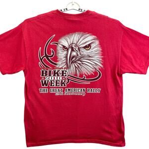 Daytona Beach Bike Week 2010 T-Shirt Men Size XL Red Eagle